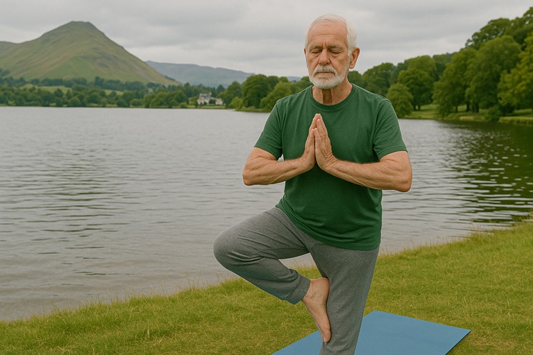 yoga by the lake